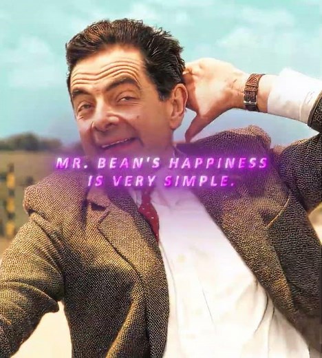 Mr. Bean's happiness is very simple. #movie #edit #film