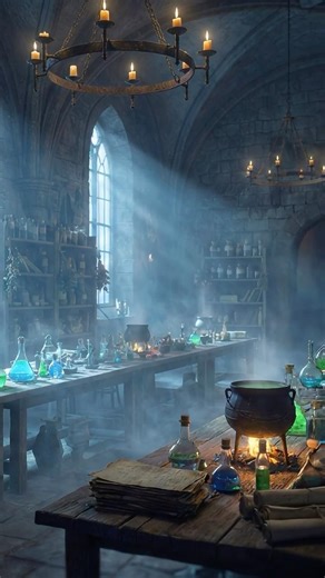 Cozy Potion Classroom 🧪✨ Relaxing Magic Ambience