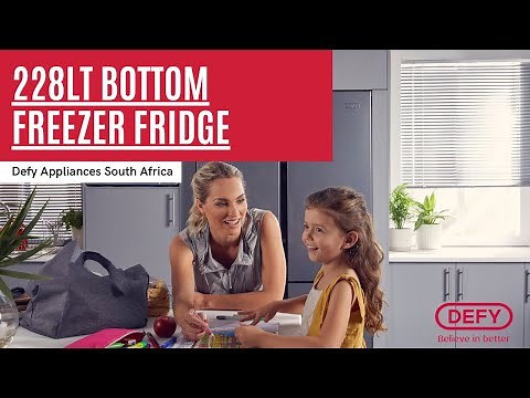 228lt Bottom Freezer Fridge | Defy