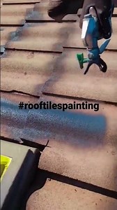 How to paint roof tiles with sprayer