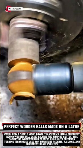 Perfect Wooden Balls Made on a Lathe #woodworking #satisfying #carpentry #wood