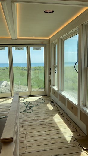 coffered ceiling with hidden LED lighting | TheWorcester MA Handyman