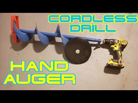 Cordless Drill Hand Auger!!