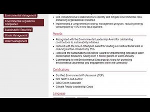 Build a Environment Coordinator Resume | ResumeGemini