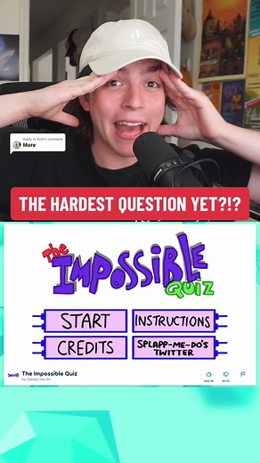 Replying to @Ruth ⬅️ Previous Part | THE HARDEST QUESTION… BEATING THE IMPOSSIBLE QUIZ! #impossiblequiz #game #challenge #impossible #puzzle #gamer #gaming #fyp #kennyhaller