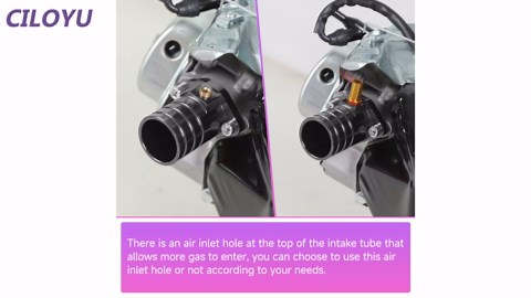 Intake Pipe Inlet Manifold Adapter Kit Replacement for Predator 301cc 420cc 459cc GX340 GX390 GX270 11Hp 13Hp Engine VM34 Carburetor Mini Bike Go Kart Lawnmower Powersports Parts Black