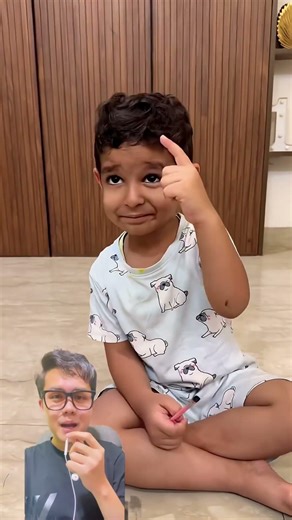 Menggambar Wajah Papa @Puja_Dhamija