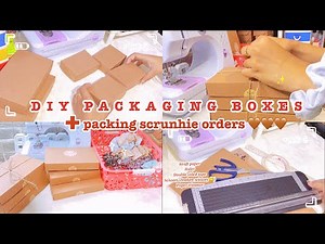 HOW I MAKE DIY PACKAGING BOXES FOR MY SMALL BUSINESS 📦 | Packing orders | sheng (philippines)
