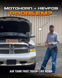1.6K reactions · 227 comments |  Here's what you can expect from our train-like horn upgrade (no air tanks)! UNEDITED FOOTAGE: Works simultaneously with your stock horn to create train-like tones!   For all pickup trucks and other 12V systems  Money-back loudness guarantee  Up to 60% off & ships from the USA  Get yours: https://motohorn.com/trainhorn/ | MotoHorn | Facebook