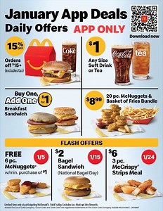 ✨New year, new deals! 👉Start 2026 with exclusive savings in the McDonald’s app. App ONLY! Don’t miss out, your favorites are just a tap away! 🍔🍟🥤 #McDonaldsApp #mcdonalds #deals | Coupons, Freebies & Recipes