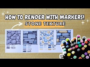 HOW TO RENDER STONE TEXTURE USING MARKERS - ARKI TUTORIALS