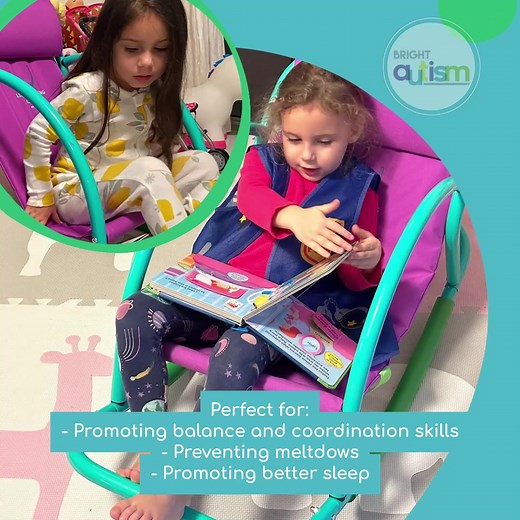 Introducing the Little Rocking Chair - the ultimate comfort and relaxation solution designed for kids on the autism spectrum. 🌈💜💙 ✨ Experience sensory-friendly bliss: With its holistic design approach, the Little Rocking Chair combines gentle motion, ergonomic comfort, and sensory-friendly materials to create a harmonious sensory experience. 🪑✨ 🌟 Versatile and endless enjoyment: Whether it's relaxation, self-soothing, napping, daydreaming, or reading, this chair is perfect for every moment