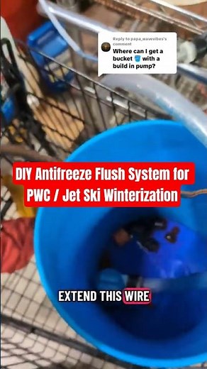 DIY Antifreeze Flush System for PWC / Jet Ski Winterization #shorts