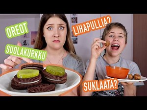 OUDOT (Mutta Hyvät?) RUOKAYHDISTELMÄT 🍕🍫 | ft. Pikkuveli