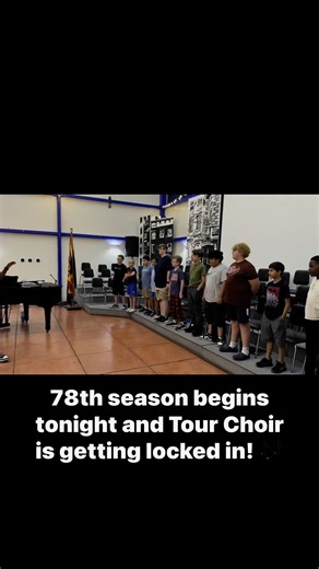 A fun first night of rehearsals to open up our 78th season! | Phoenix Boys Choir