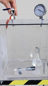 Does a syringe work in a vacuum? 💉 #physics #education #vacuum #pressure #water #reels | The Action Lab