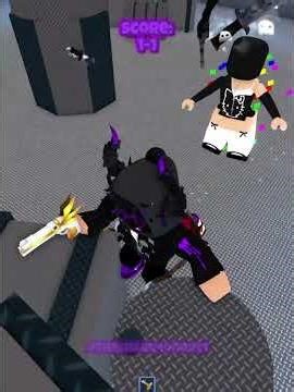 1V1ING @sh1dowgirl in mm2! #mm2 #roblox #murdermystery2