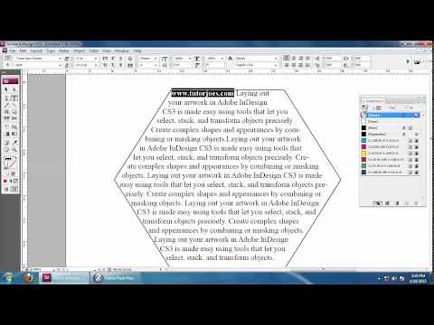 How To Create A Shape Inside Text In Indesign CS3