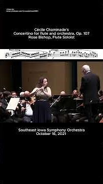 Rose Bishop flute soloist - Cécile Chaminade’s Concertino for Flute and Orchestra, Op. 107