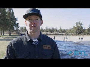 How to Unroll and Deploy a Large Pond Liner