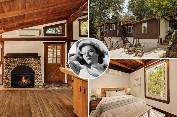 The California cabin where Katharine Hepburn hid away with her rumored lover asks $1.39M