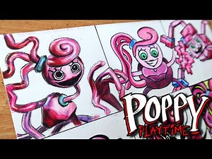 Drawing Mommy Long Legs in Different Styles | Poppy Playtime Chapter 2