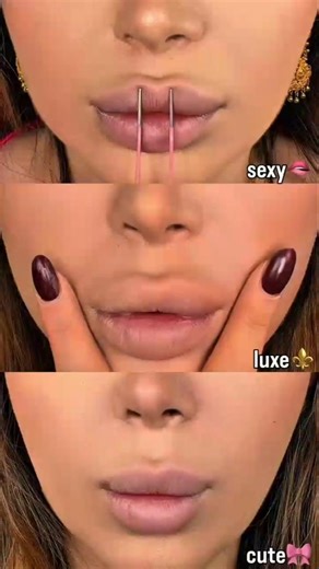 Sexy 💋,luxe ⚜,Cute🎀 different lipstick tutorial😍#trending #shortsfeed#newsong#makeup #youtube#viral