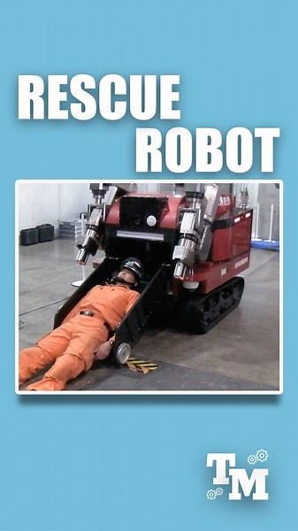 Tech Moments | This Robot Does What Humans Can’t This robot rescues humans where humans can’t go. Using a moving belt to pull people safely, firefighters... | Instagram