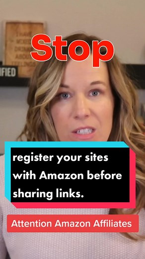 Register Your Sites with Amazon Before Sharing Links