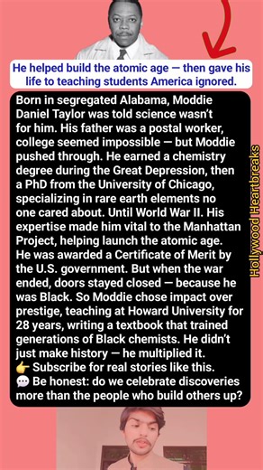 The Black Chemist Who Helped Build the Atomic Age — Then Chose Teaching