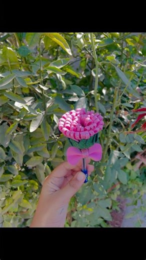 DIY creative flower pen craft idea 🌷