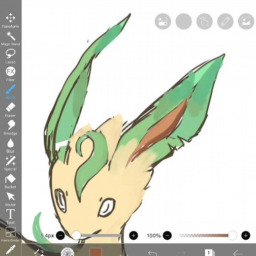 leafeon my favorite #art #fanart #pokemon #pokemonfanart #speedpainting