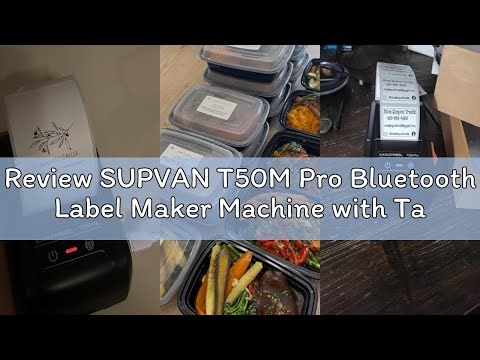 Review SUPVAN T50M Pro Bluetooth Label Maker Machine with Tape, Wide Waterproof Label, Versatile App