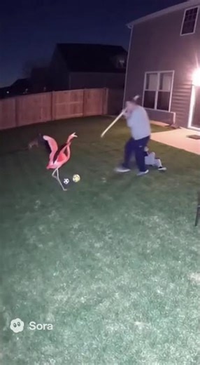 CCTV footage: Flamingo Attacks Child in Backyard #CCTVFootage #AnimalAttack #Backyard #ViralVideo