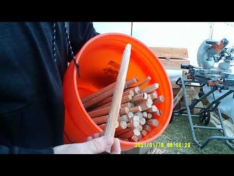 making timber frame pegs quickly part 1