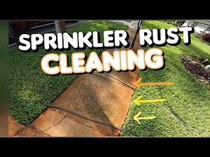 How To Clean Sprinkler Rust Fast #rustremover #rustremoval #Rust