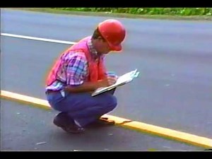 Pavement Marking Inspection Thermoplastic