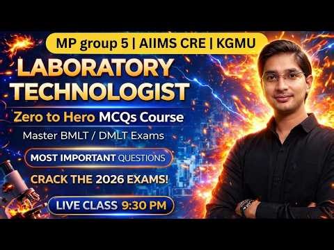 MP Group 5 Most Important MCQs #mpgroup5 #labtechnician #rrb #bmlt #dmlt #aimms #kgmu