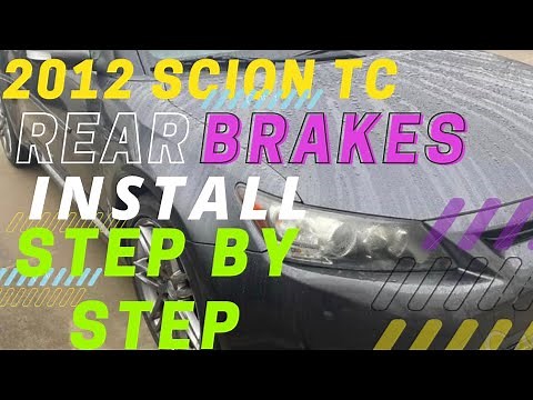 2012 Scion TC, Rear Brakes Install. Step by Step!! Very Easy