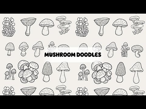 10 best Mushroom Doodles you need to know| Easy Beginners Mushroom Doodle 2021