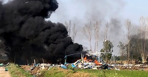 Explosion at a fireworks factory in rural Thailand kills about 20 people