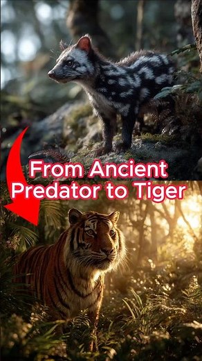 The Evolution of Tigers 🐅 From Ancient Predator to Jungle King #AI #Tiger #Evolution