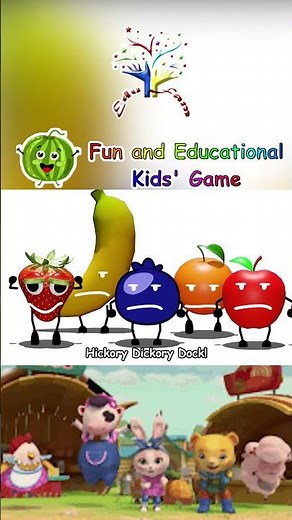 🍎🐭 Hickory Dickory Dock... with FRUIT?! ⏰🍓