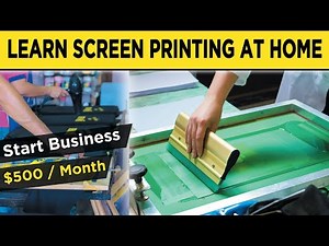 Step by Step Process of Screen Printing | How to make Screen Printing at home | Screen Printing