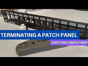 How to Terminate a Patch Panel | Easy and Simple Way