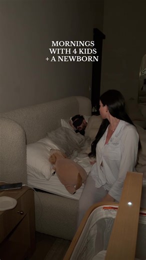 I woke up late because my cute little alarm clock didn’t go off 😭 #moms #momlife #postpartum #babies #family