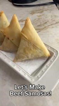 Easy Beef Samosa Recipe! #recipe #samosa