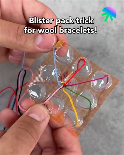 8.5K views · 27 reactions | Blister Pack Trick For Wool Bracelets | Genius Care | Facebook