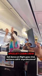 14K views · 28 reactions | Video: #Spicejet cabin crew’s dance on #holi goes viral, netizens call it ‘unprofessional’ | Free Press Kashmir | Facebook