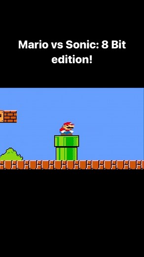 Mario vs Sonic: 8 Bit Edition! (Super Mario vs Sonic The Hedgehog) #nintendo | Animation Rewind